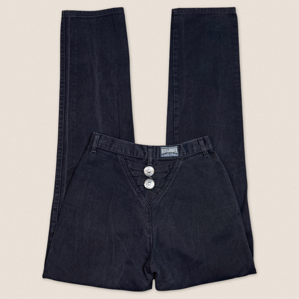 RoughRider | Vintage!| Women's Black Jeans| Circle T | Size: 11/12 